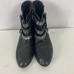 Corkys Black Buckle‎ Chelsea Ankle Boots Women's Size 10